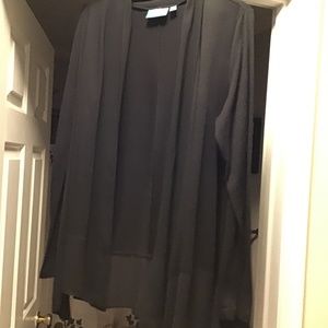 Vera Wang Sheer Cotton Jacket Black